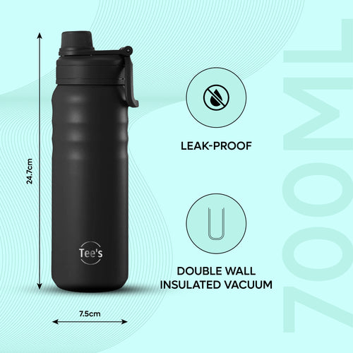 Tee's Double Wall Insulated Vacuum Water Bottle